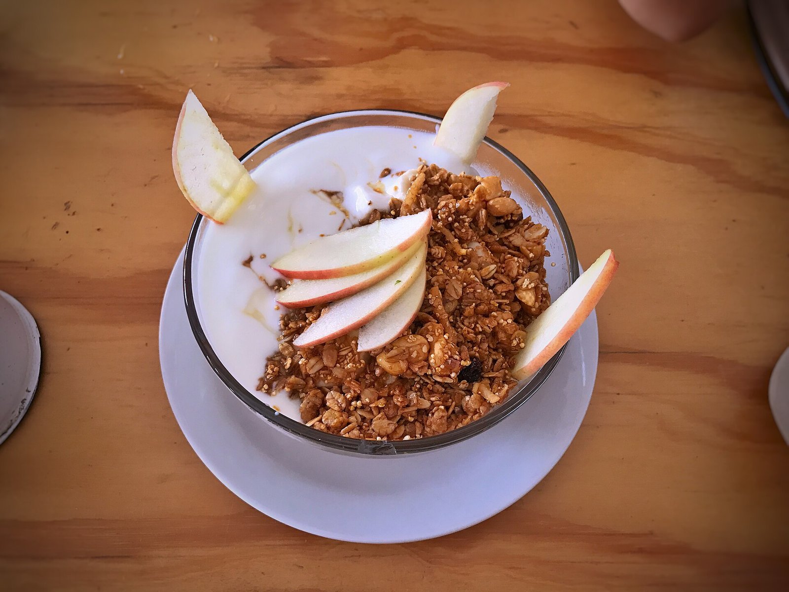 Yogurt with fruit and granola, a protein snack for Achilles rehab
