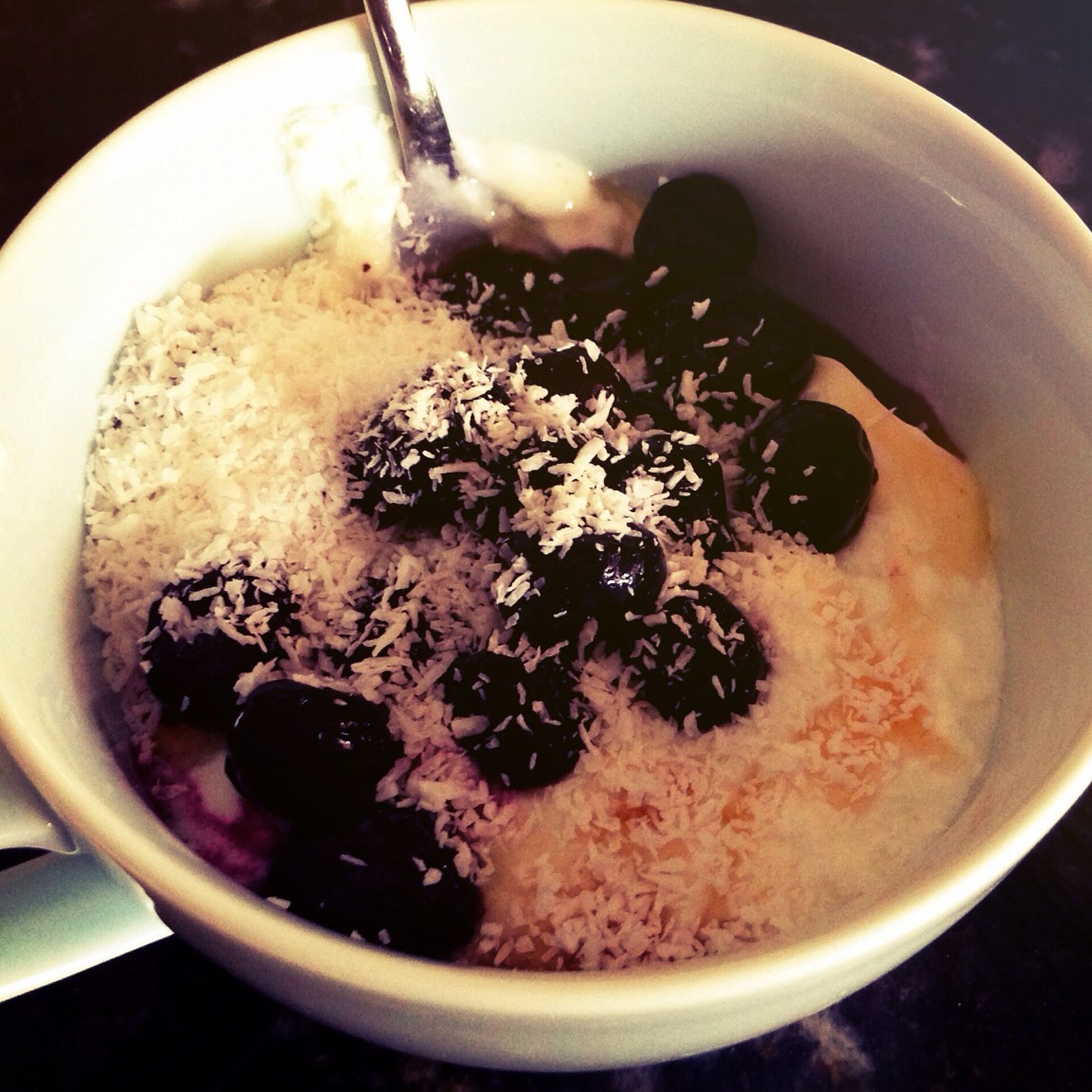 Yogurt with muesli and berries, a protein-and-fiber snack for an ADHD diet