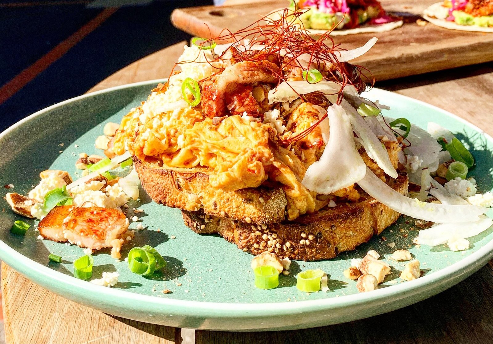Scrambled eggs on toast as an easy high-protein breakfast after Whipple procedure