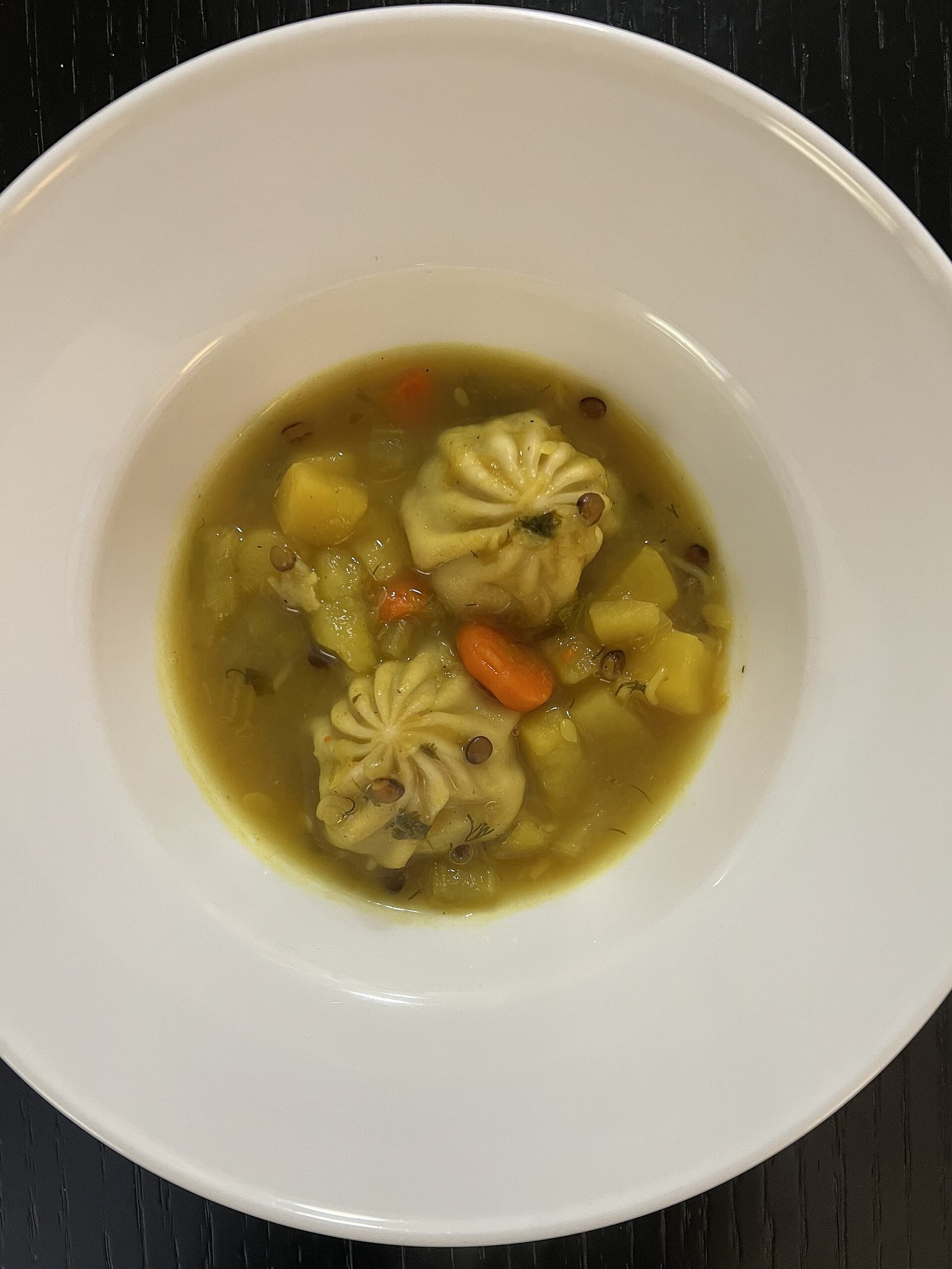 Vegetable soup as a soft meal while on medical care for pericarditis