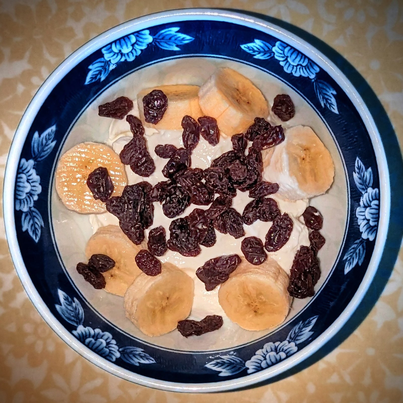 Soft yogurt with banana as an easy breakfast when trigeminal neuralgia flares