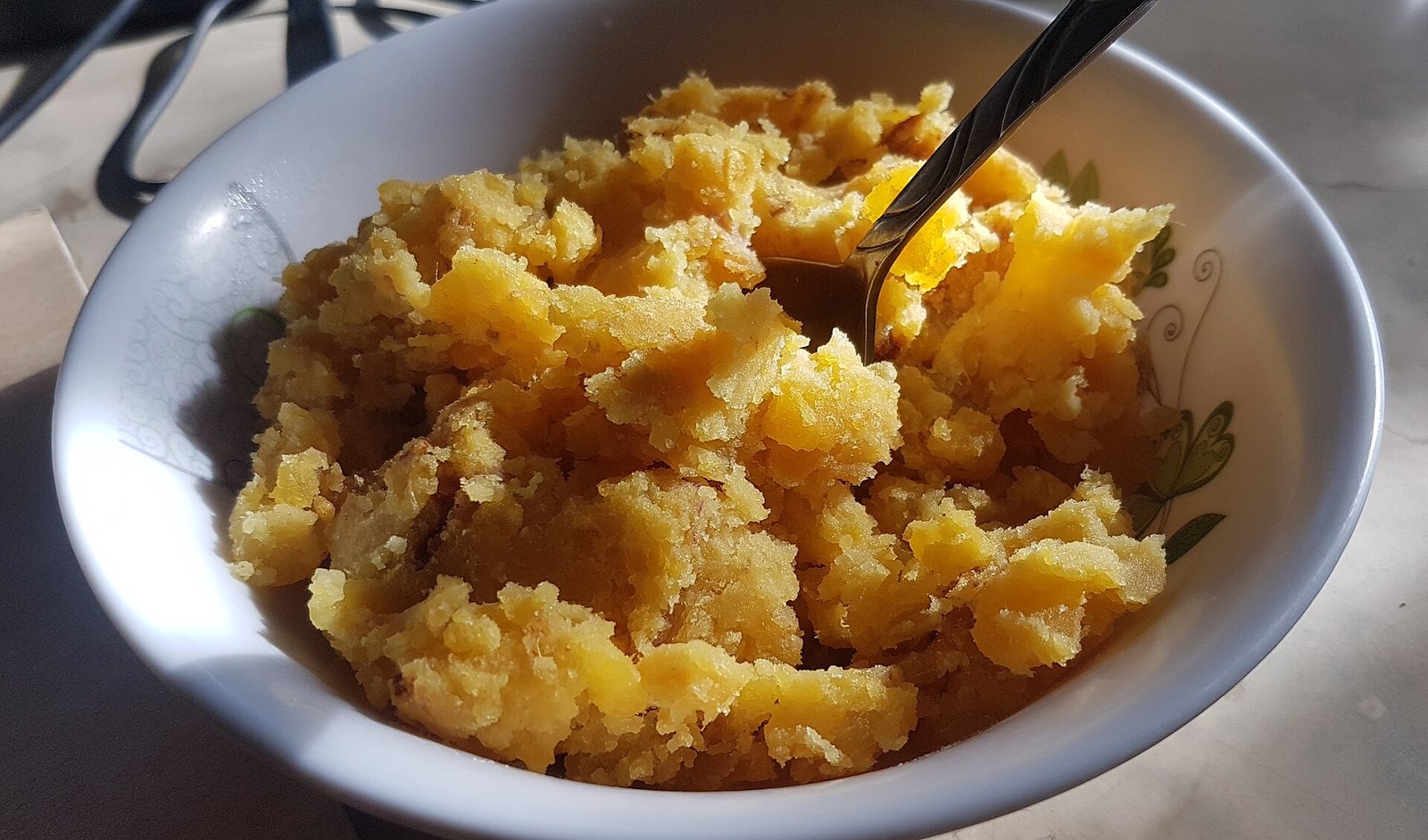 Mashed sweet potato as a soft dinner side during trigeminal neuralgia flares