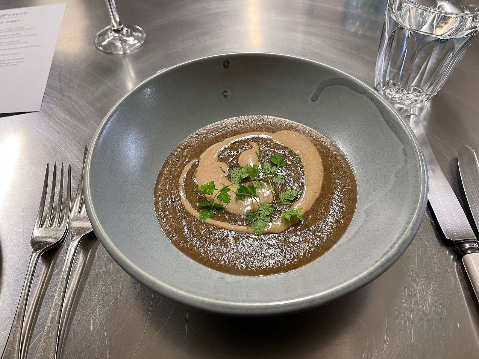 Mushroom soup bowl highlighting mushrooms as a minor vitamin D food source