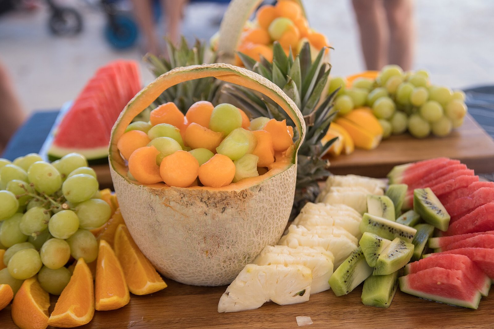 Fresh fruit platter as a simple snack pattern when cleared by the transplant dietitian