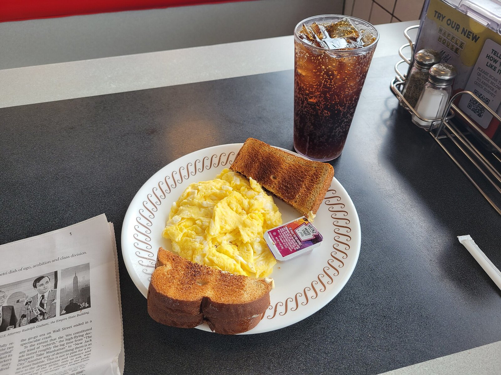 Scrambled eggs as an easy protein breakfast during meniscus surgery recovery