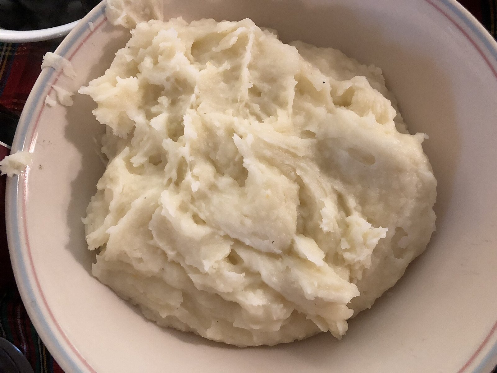 Mashed potatoes as a soft easy post-rhinoplasty dinner side