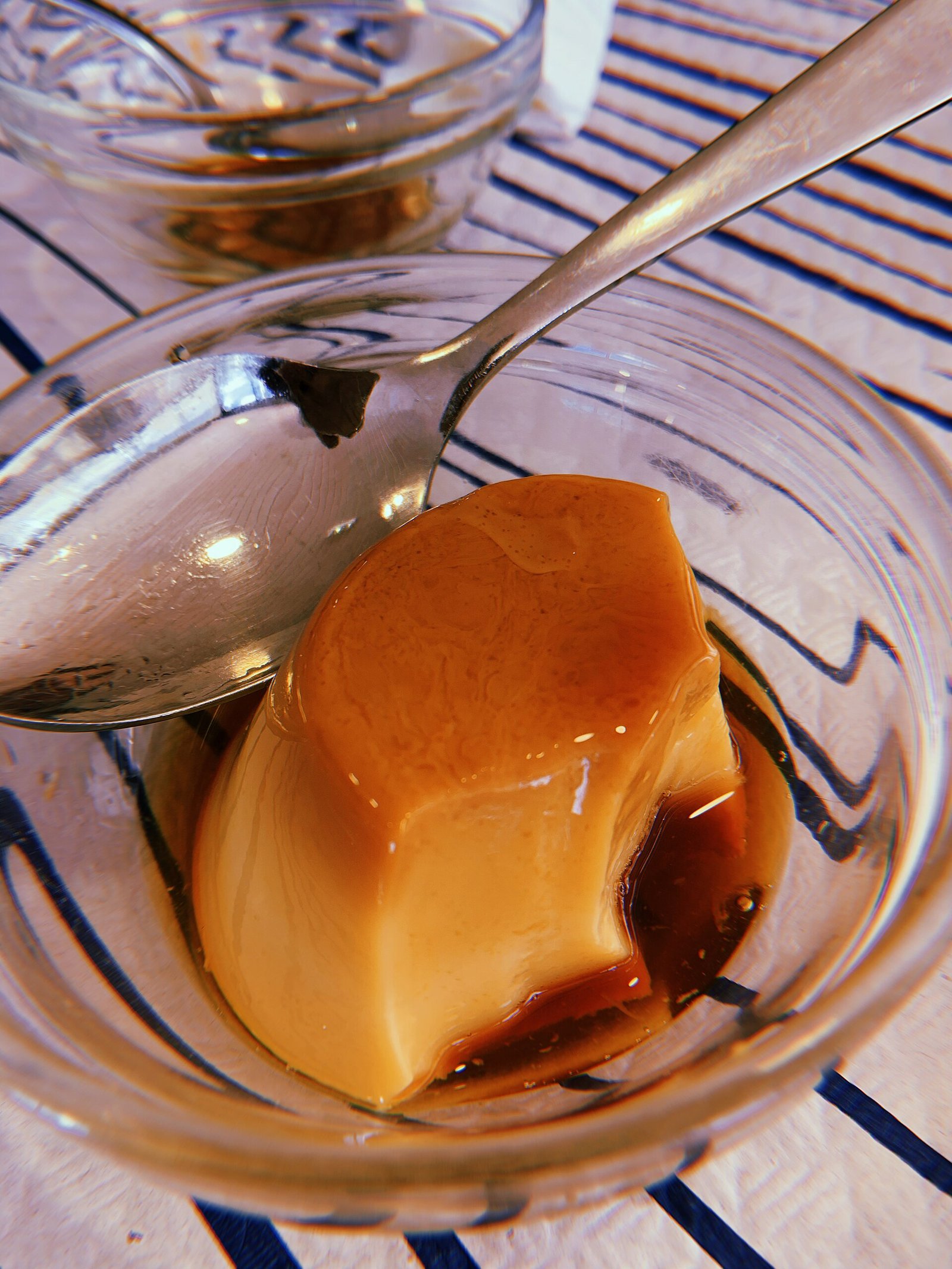 Creme caramel as a soft easy dessert texture when chewing feels tiring after septoplasty