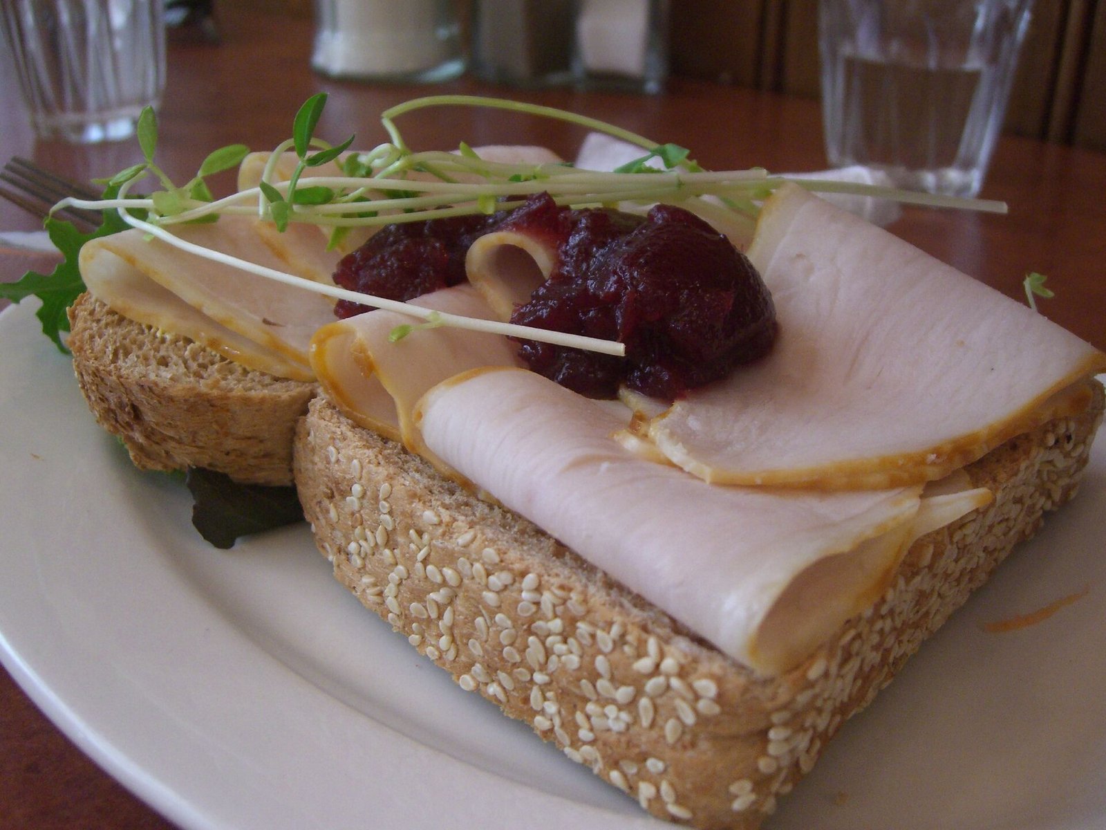 Turkey sandwich as a practical lower-fat EPI lunch