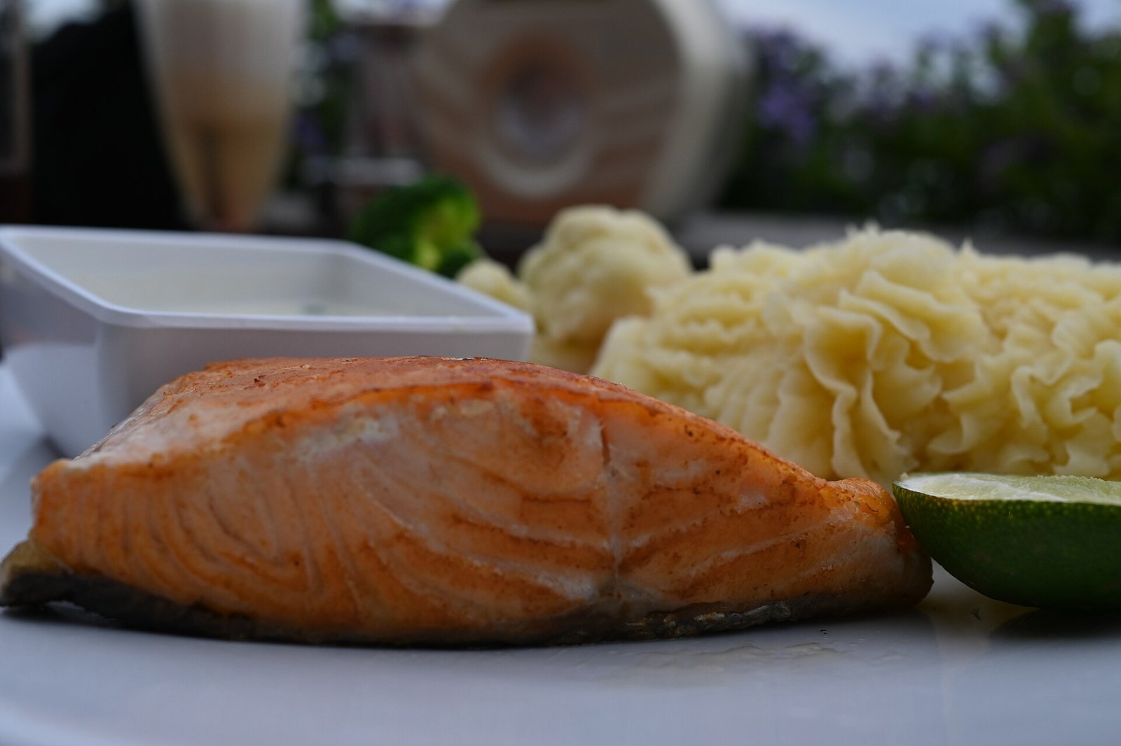 Seared salmon fillet dinner as a fish-forward template for brain-heart supportive kitchens
