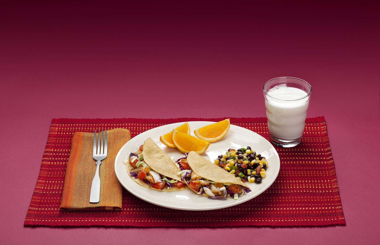 Balanced MyPlate-style dinner for earlier evening meals with narcolepsy