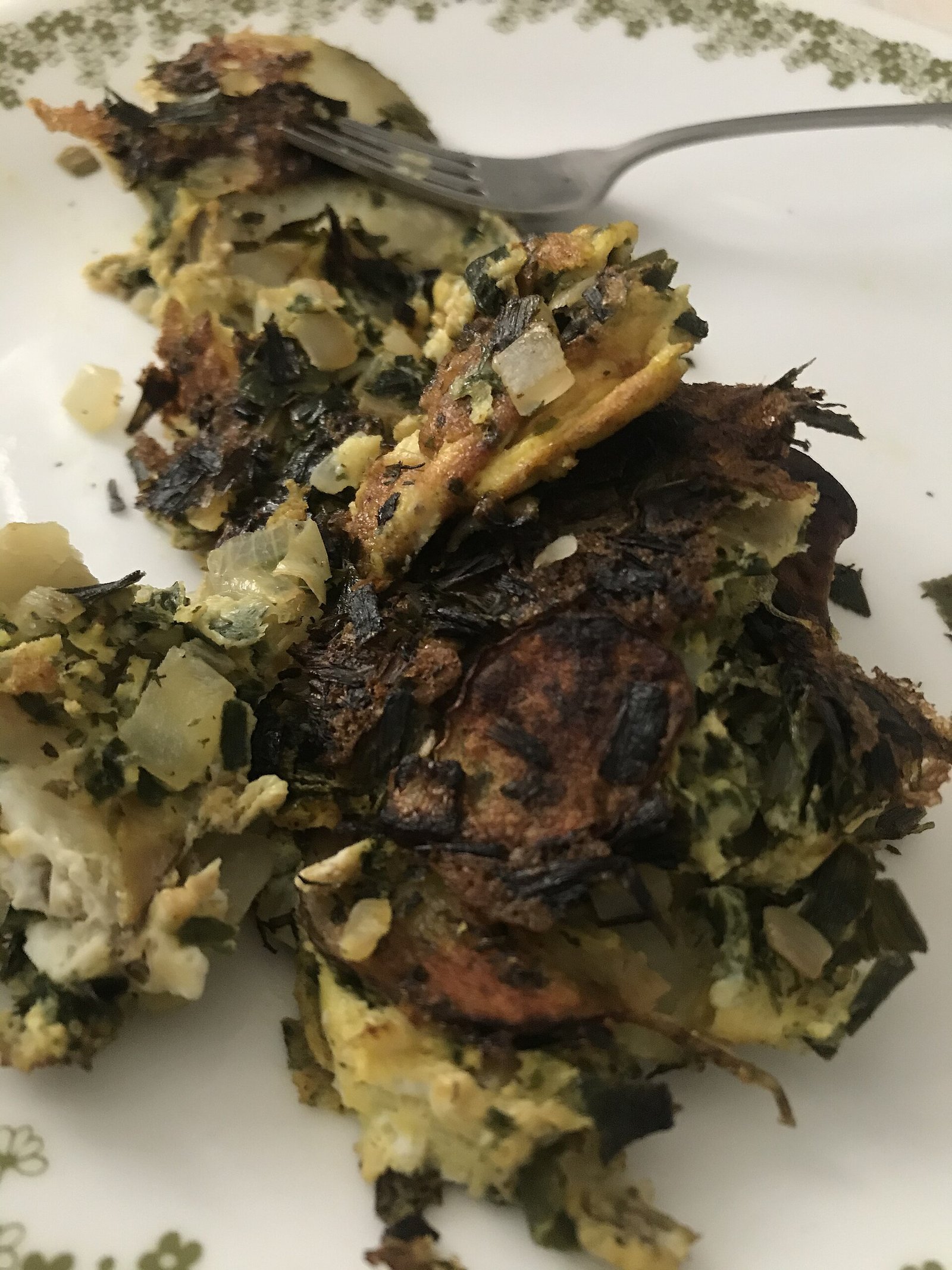Spinach mushroom omelette as a protein-forward low-standing-time meal
