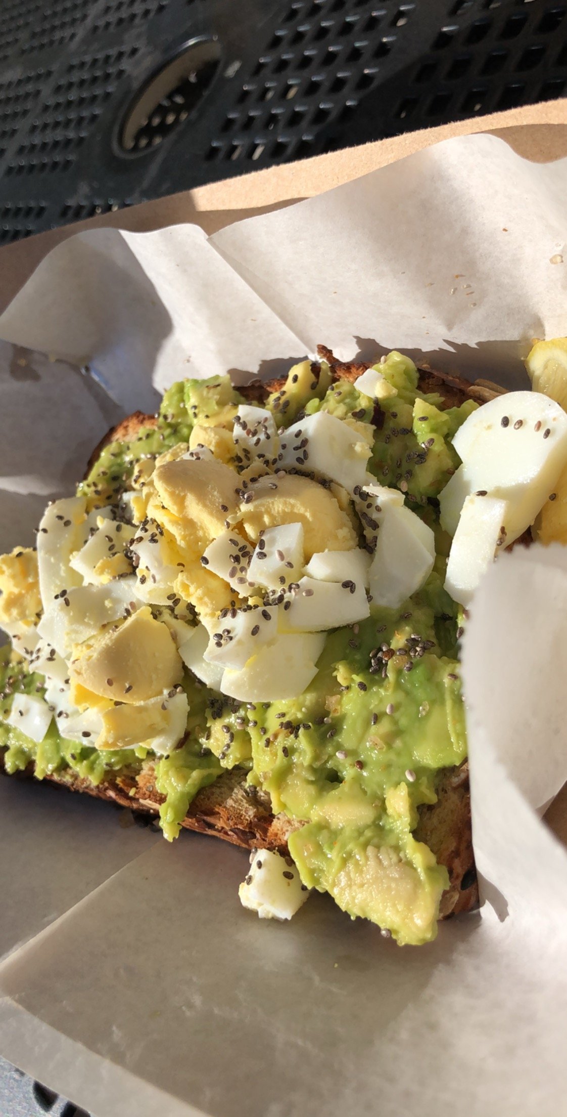 Avocado toast with egg for a simple breakfast that supports satiety goals