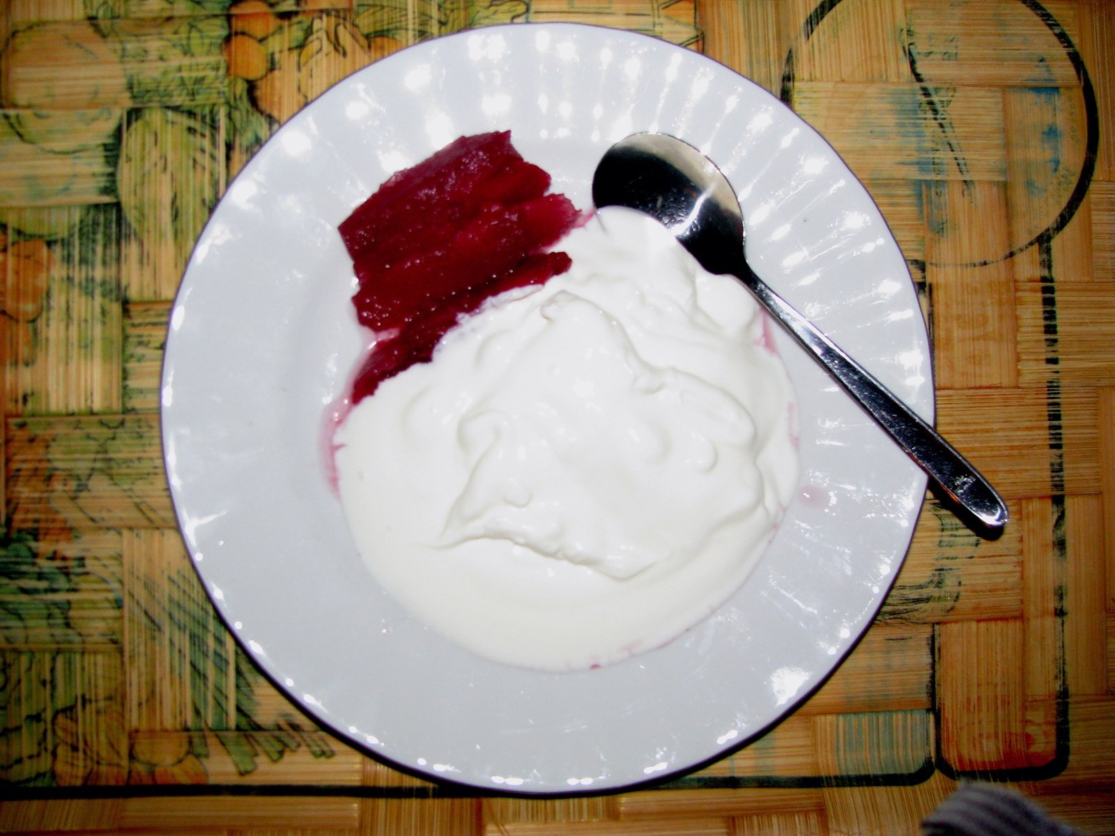 Strained yogurt as a snack alternative to nut-heavy trail mixes