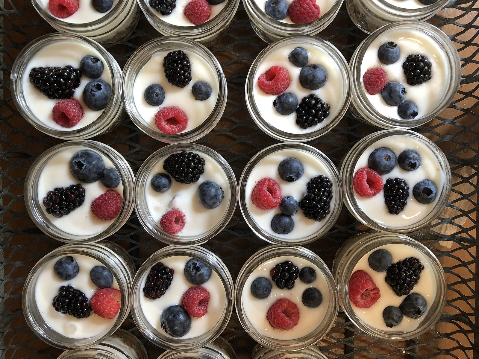 Yogurt with granola and berries as a soft recovery snack or breakfast