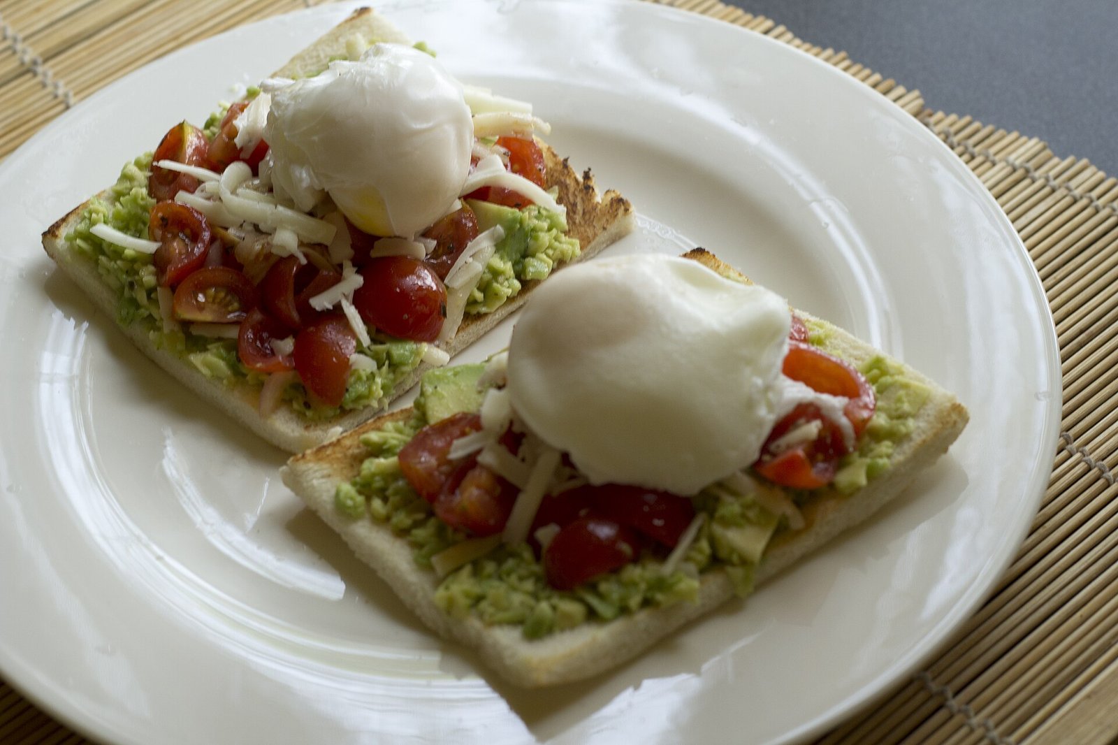 Avocado toast with eggs, an easy protein-rich long COVID breakfast
